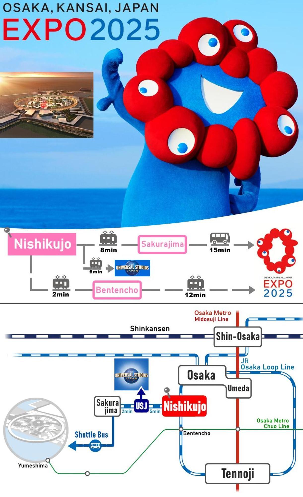 Usj 2 Stops, Umeda&Dotonbori 8Mins, Kix Direct Access Sv2 오사카 외부 사진